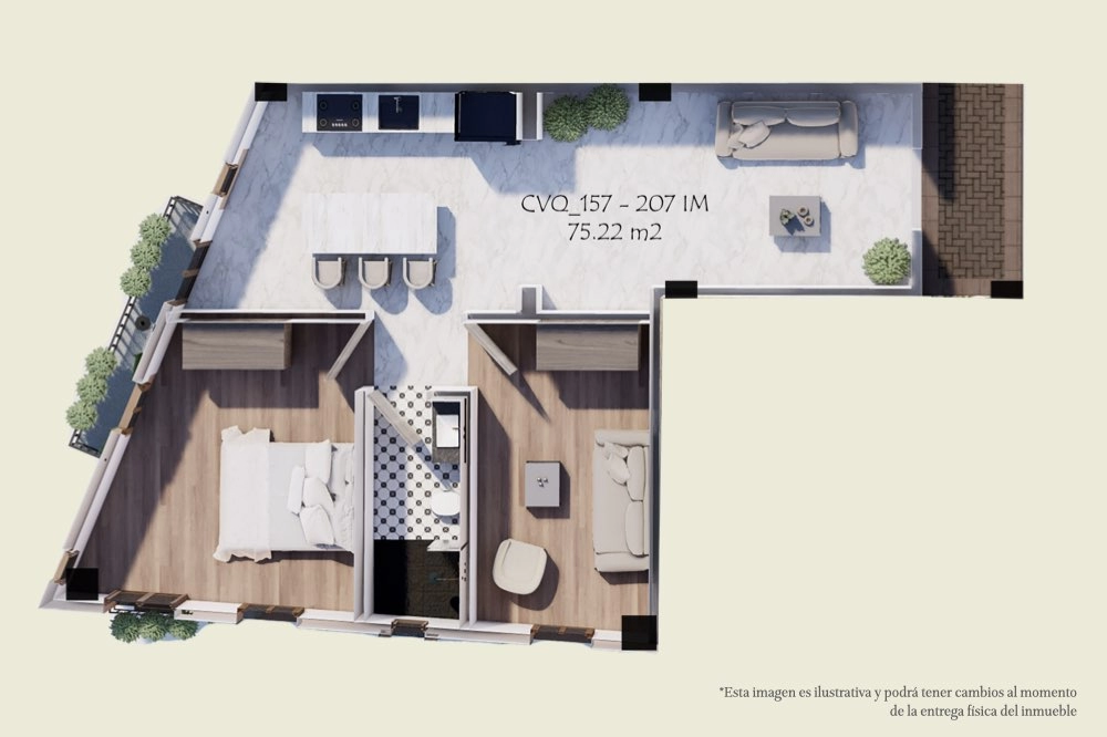 Render planta