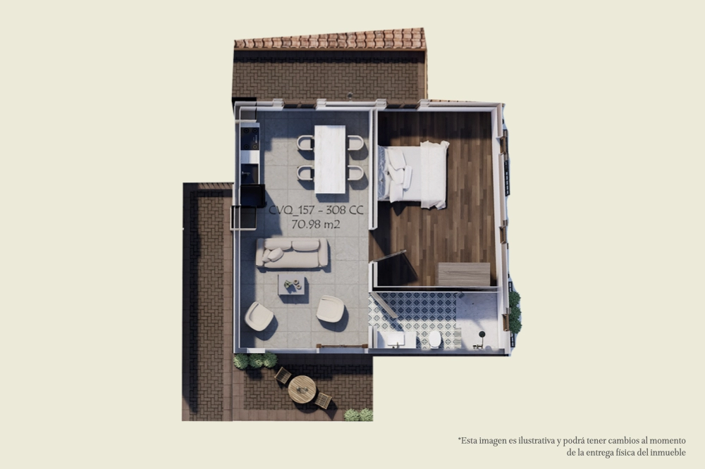 Render planta